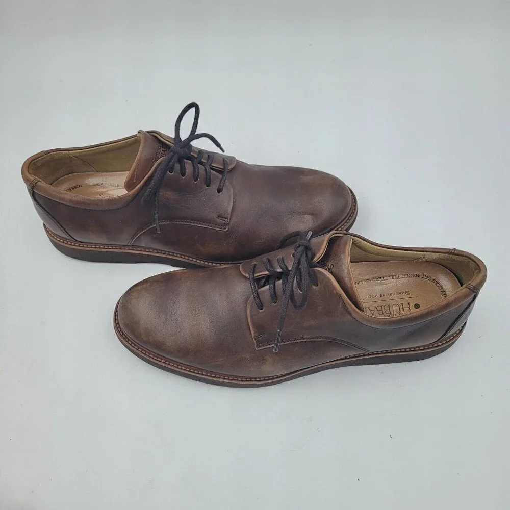 Samuel Hubbard Founder Oxford Work Shoes Chestnut Brown Leather Men's Size 9